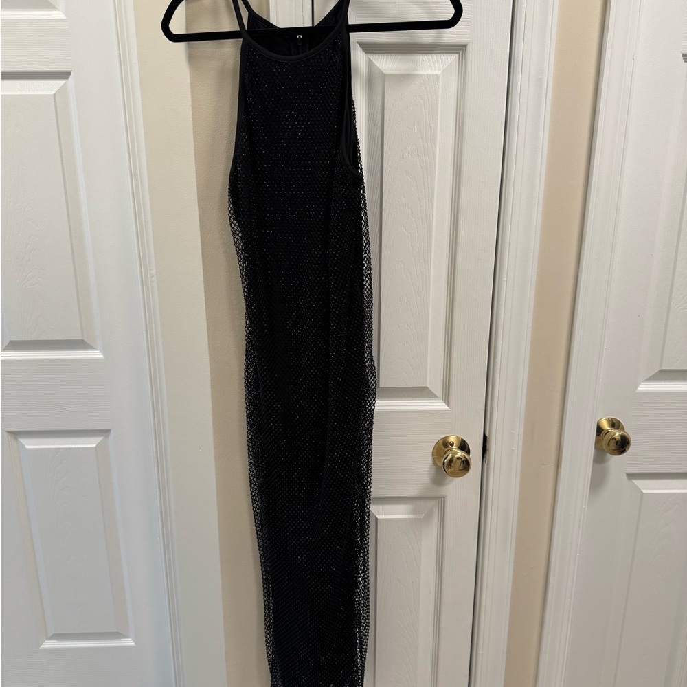 Calvin Klein Black Halter Bodycon Dress